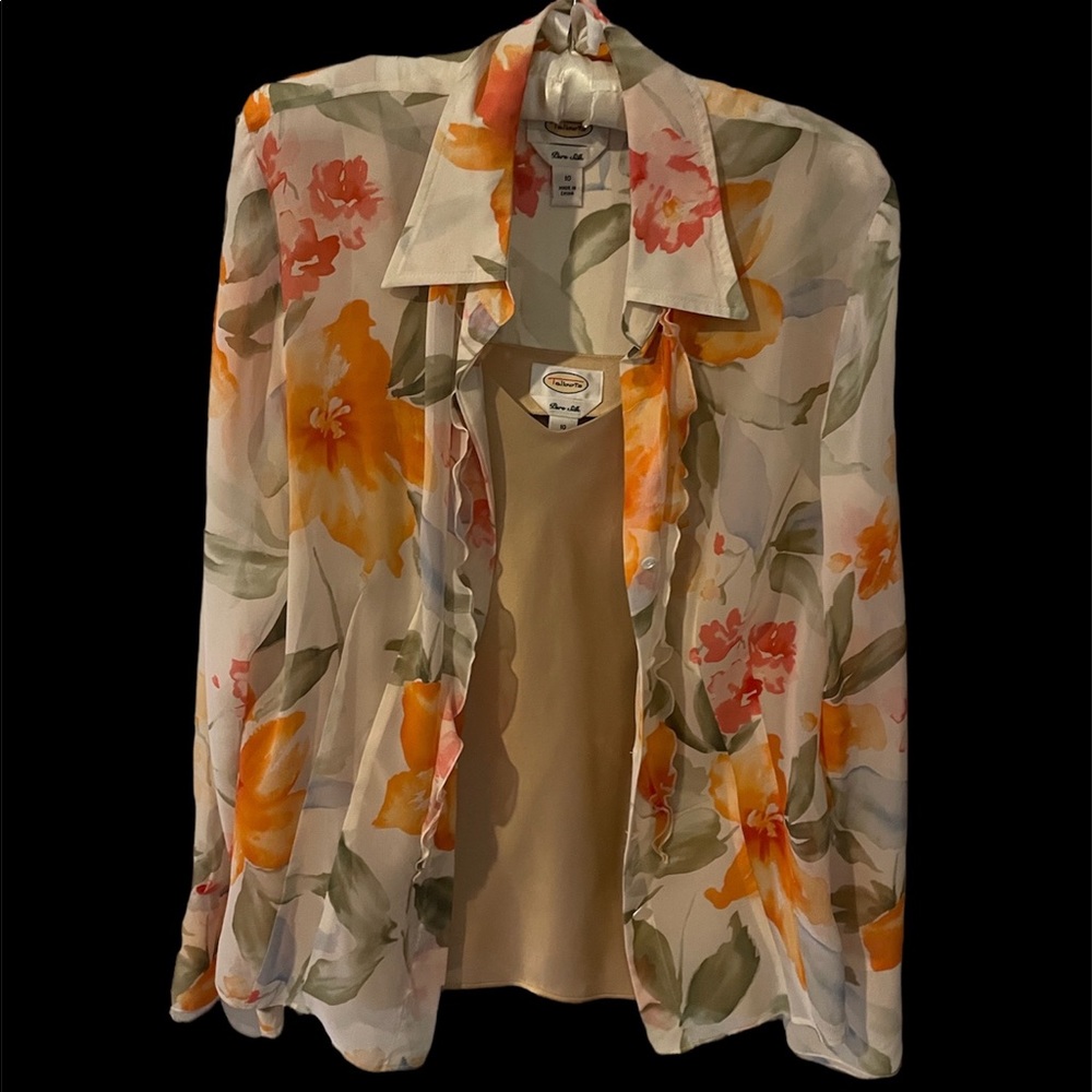 Talbots Exquisite Silk Blouse and Shell